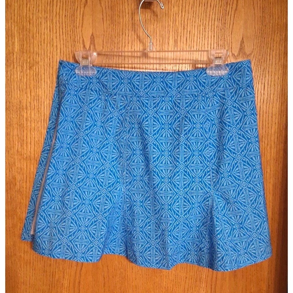 Rip Skirt Hawaii Wrap Skirt Women's Small Blue Batik Pocket Vacation Beach